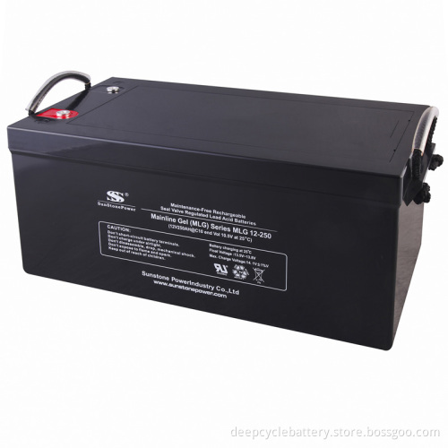 Rechargeable Battery Sealed Lead Acid Battery Sunstone Brand 12V 250ah